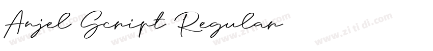 Anjel Script Regular字体转换 Anjel Script Regular字体转换
